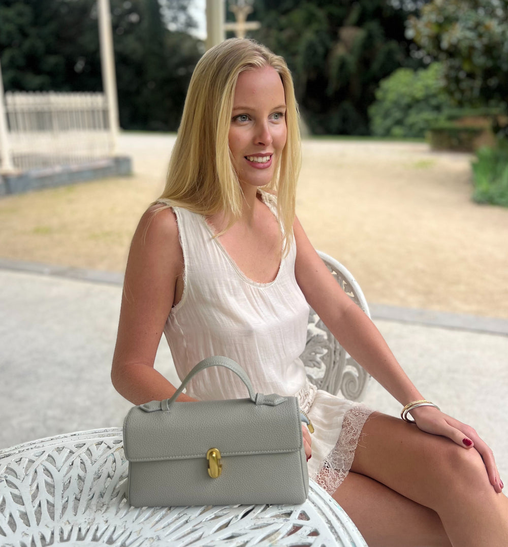 Katherine Vegan Leather Bag – Sage