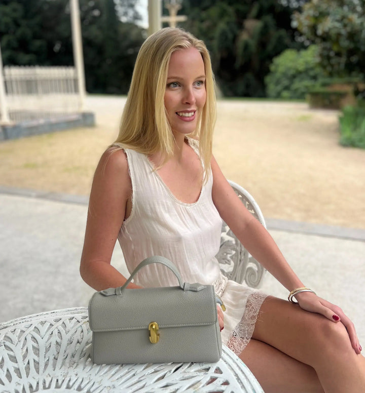 Katherine Vegan Leather Bag – Sage
