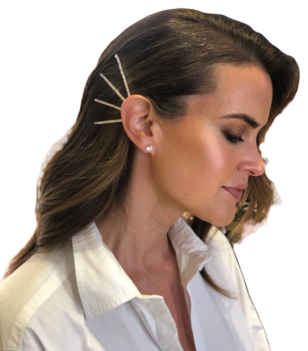 WS - Classic Rhinestone Hairpins x 4 728238947033