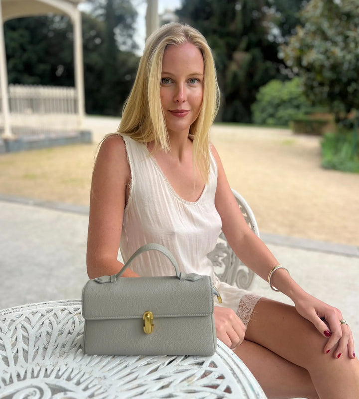 Katherine Vegan Leather Bag – Sage