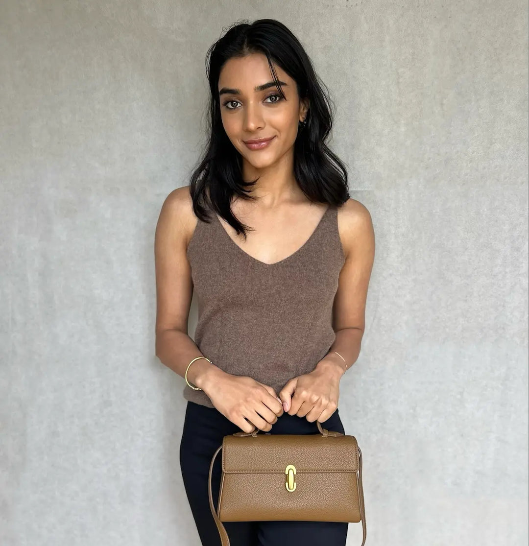 WS Katherine Vegan Leather Bag – Brown