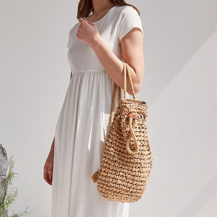 Amy Straw Backpack - Straw - Image 3
