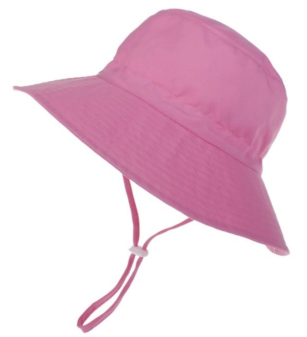 Pink kids Bucket Wide Brim-  Toggle -age 2-6
