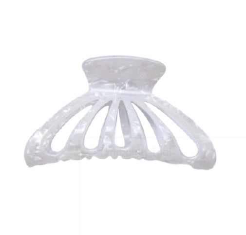 WS Acetate Large Claw - Pearl White  757953172154