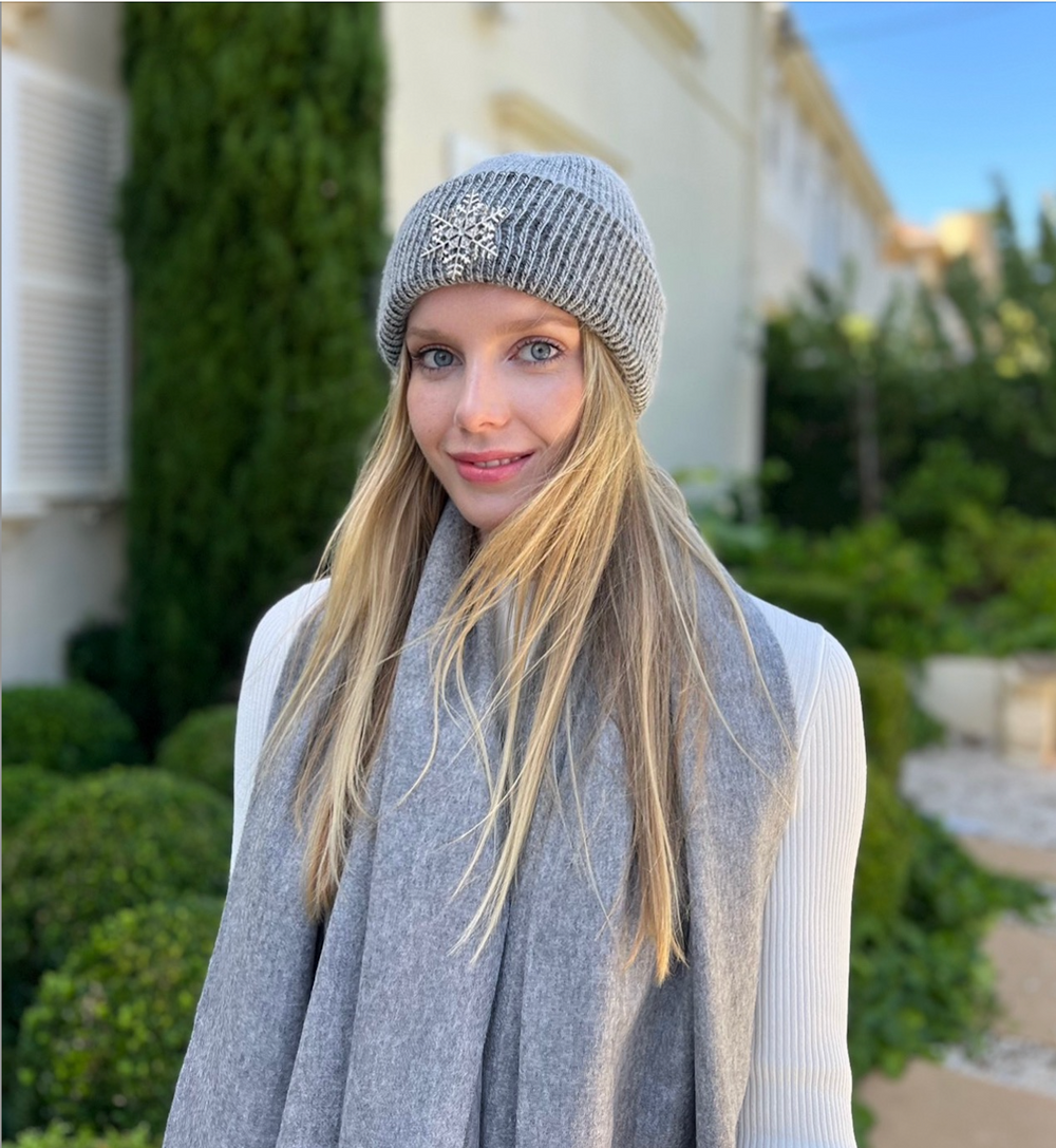 WS Premium Virgin 100% Wool Blanket Scarf- Medium Grey 746935191078