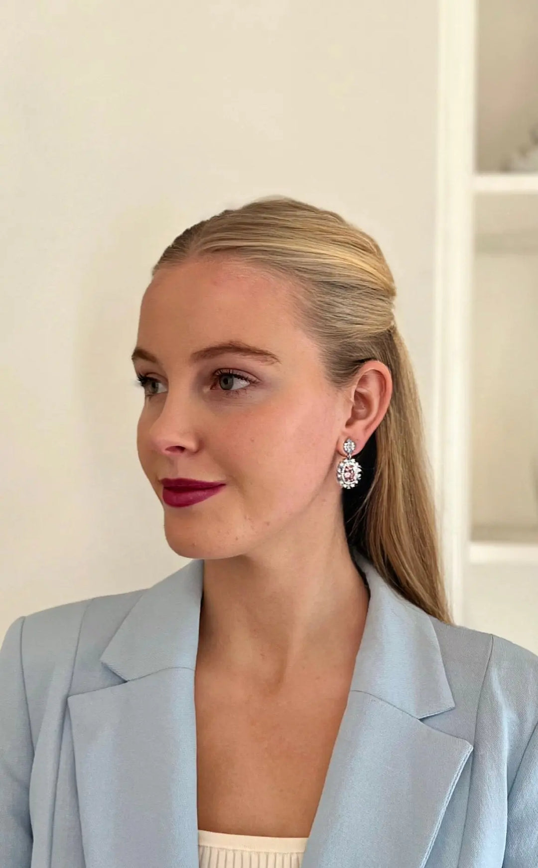 Verdell Rose & Diamond Earrings