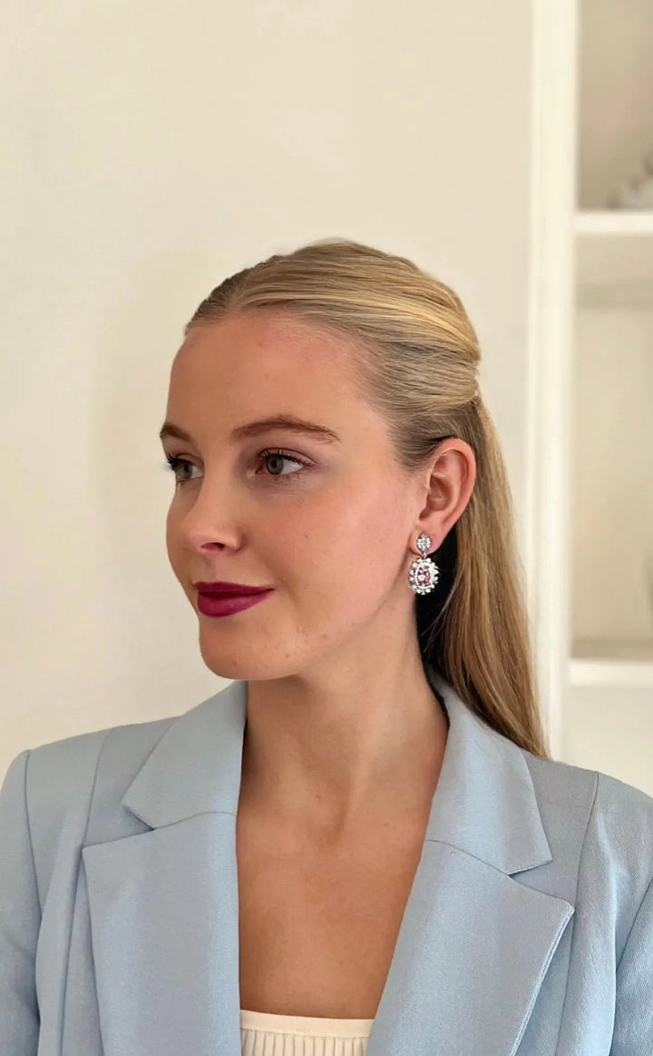 Verdell Rose & Diamond Earrings