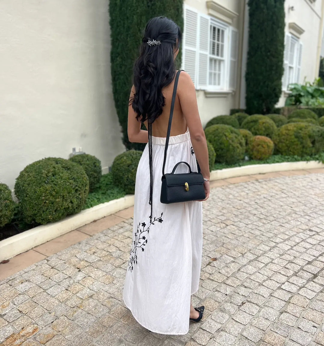 Katherine Vegan Leather Bag – Black