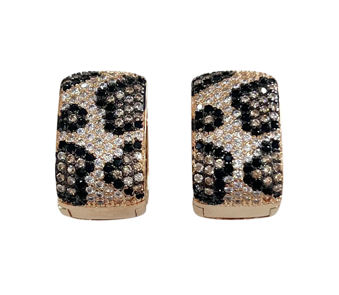 Luciana Gold Animal Pave Earrings