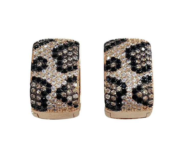 Luciana Gold Animal Pave Earrings