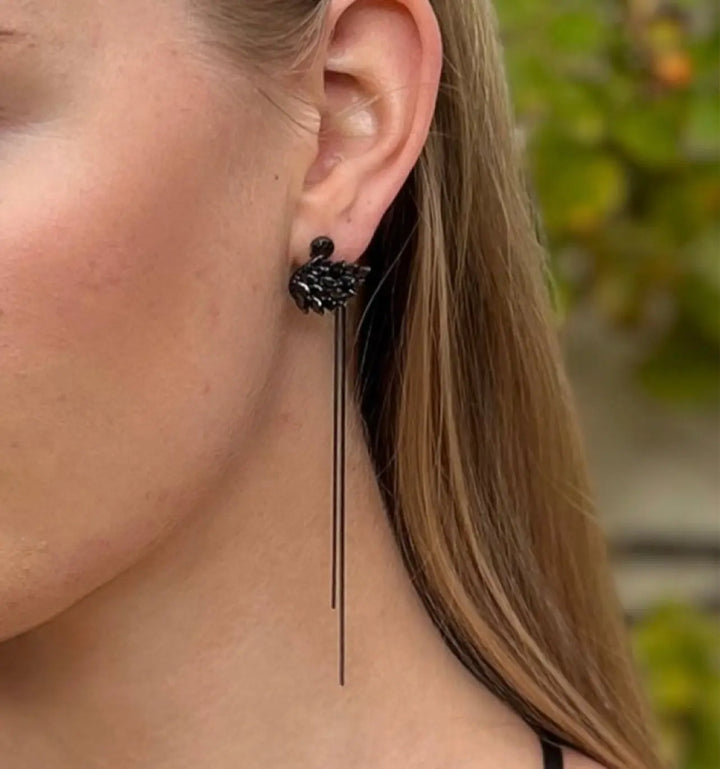 Cygnet Earrings – Black