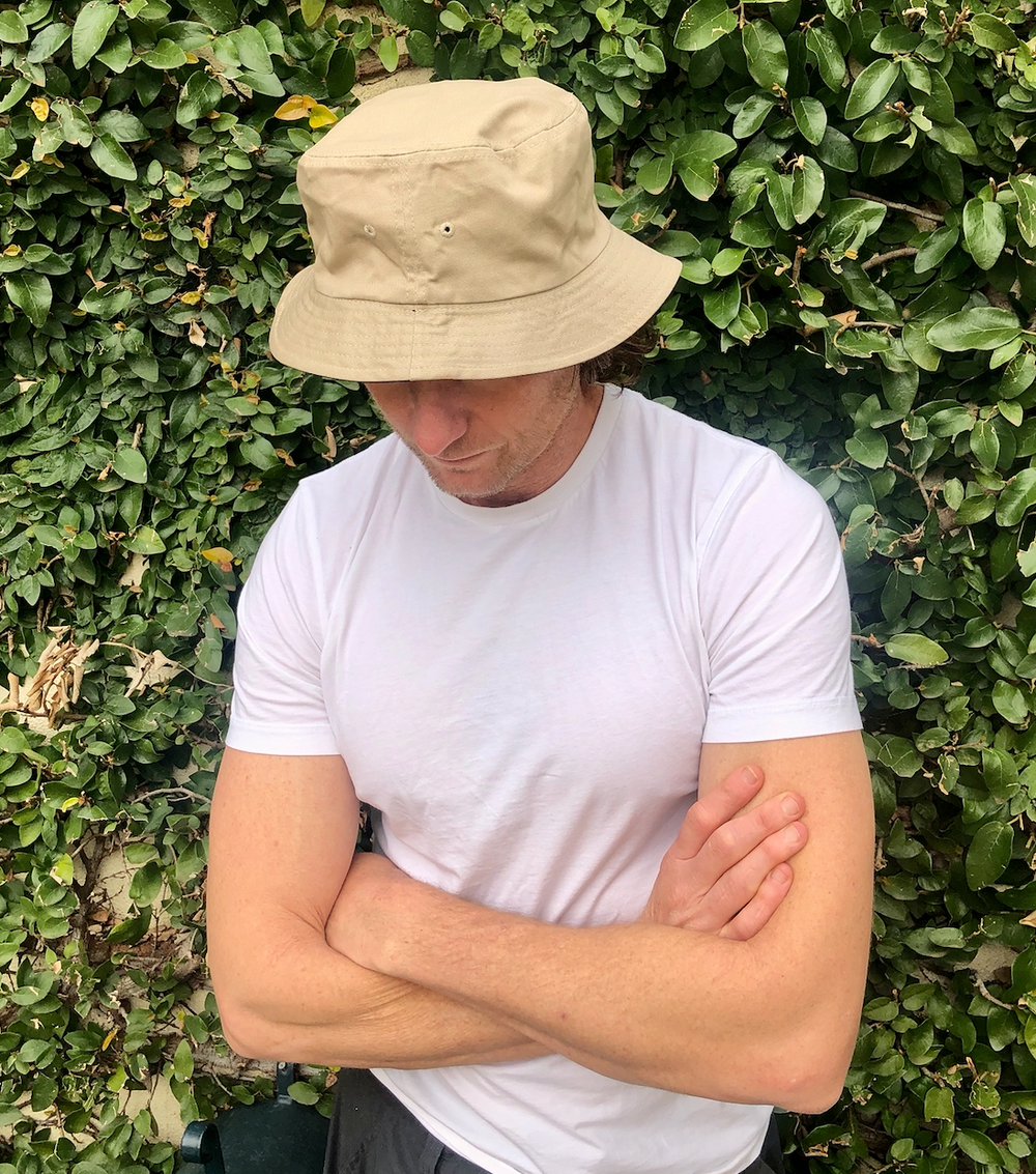 Bucket Hat- Large Unisex Black/Khaki