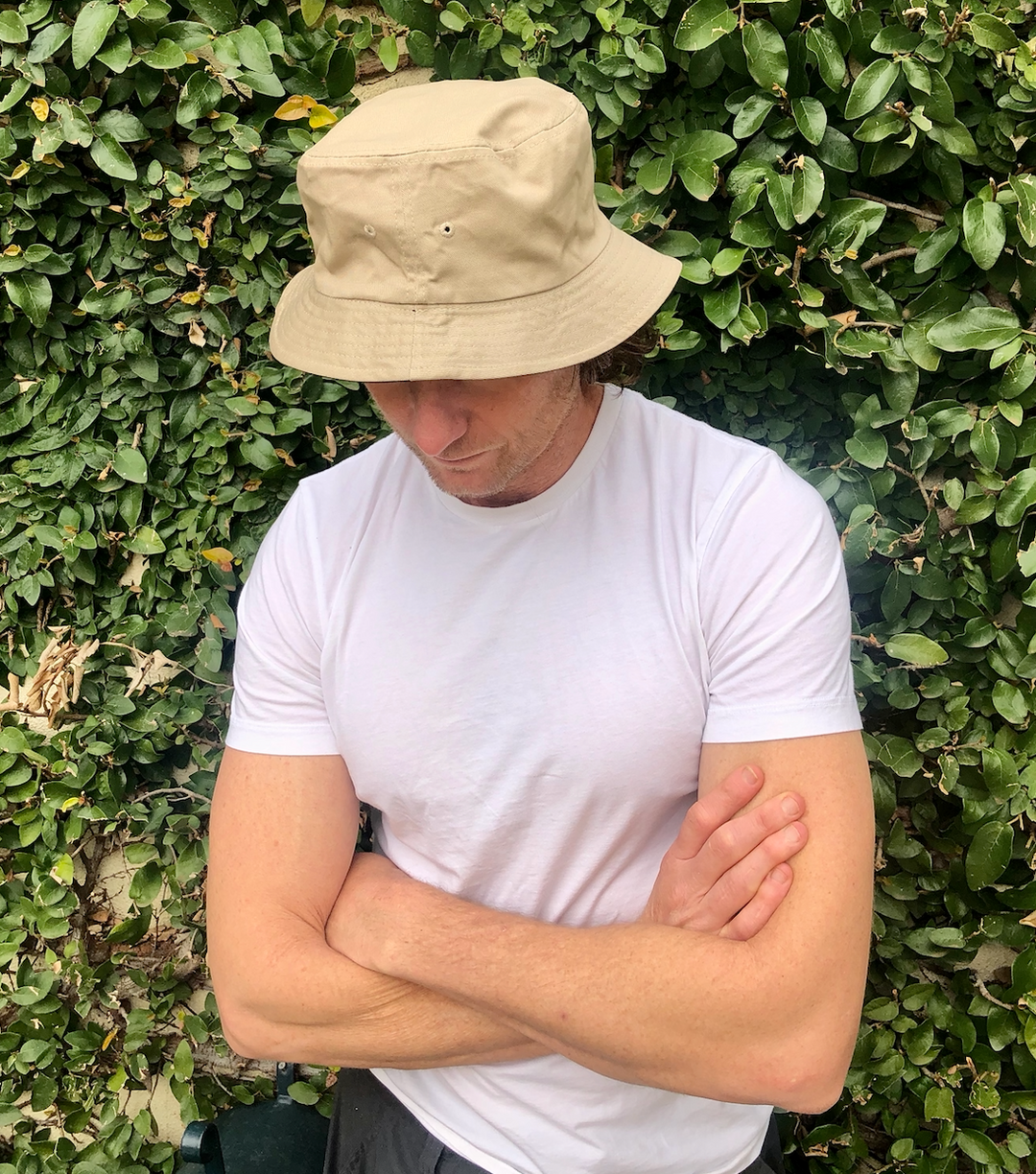 Bucket Hat- Large Unisex Black/Khaki