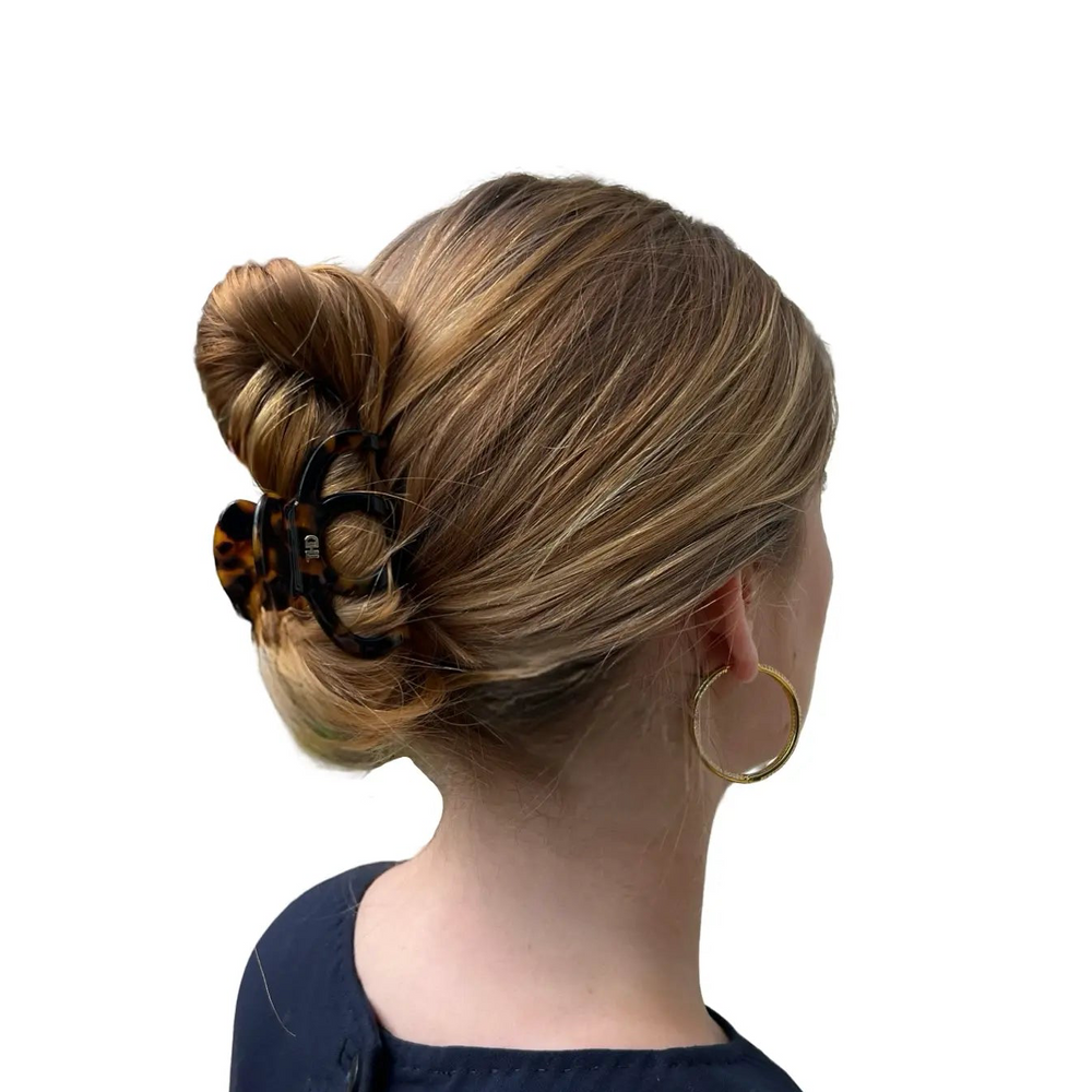 Acetate Octopus Hair Claw 6.8cm in  Gold Marble HairFlairAus by THD