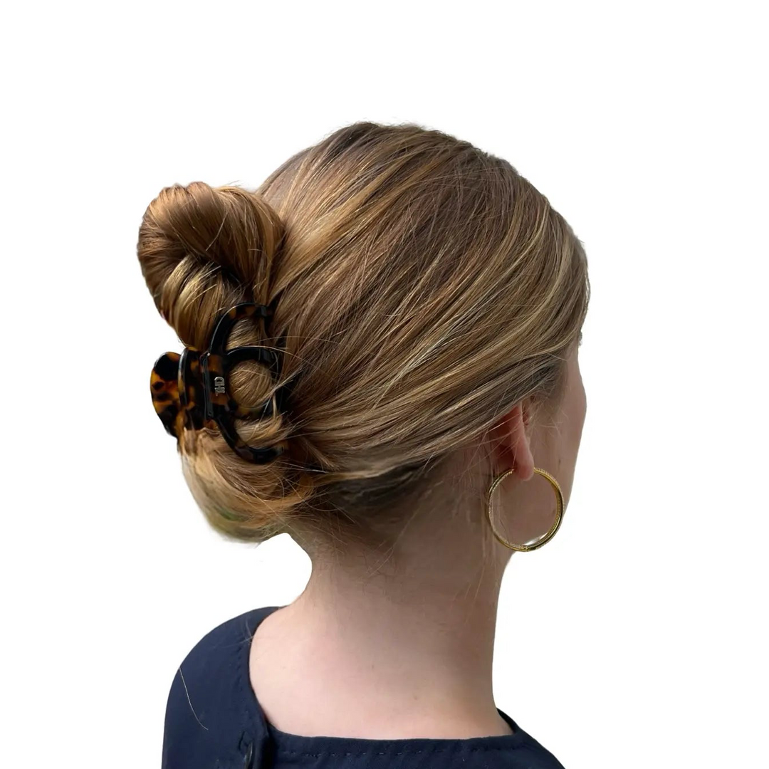 Acetate Octopus Hair Claw 6.8cm in  Gold Marble HairFlairAus by THD