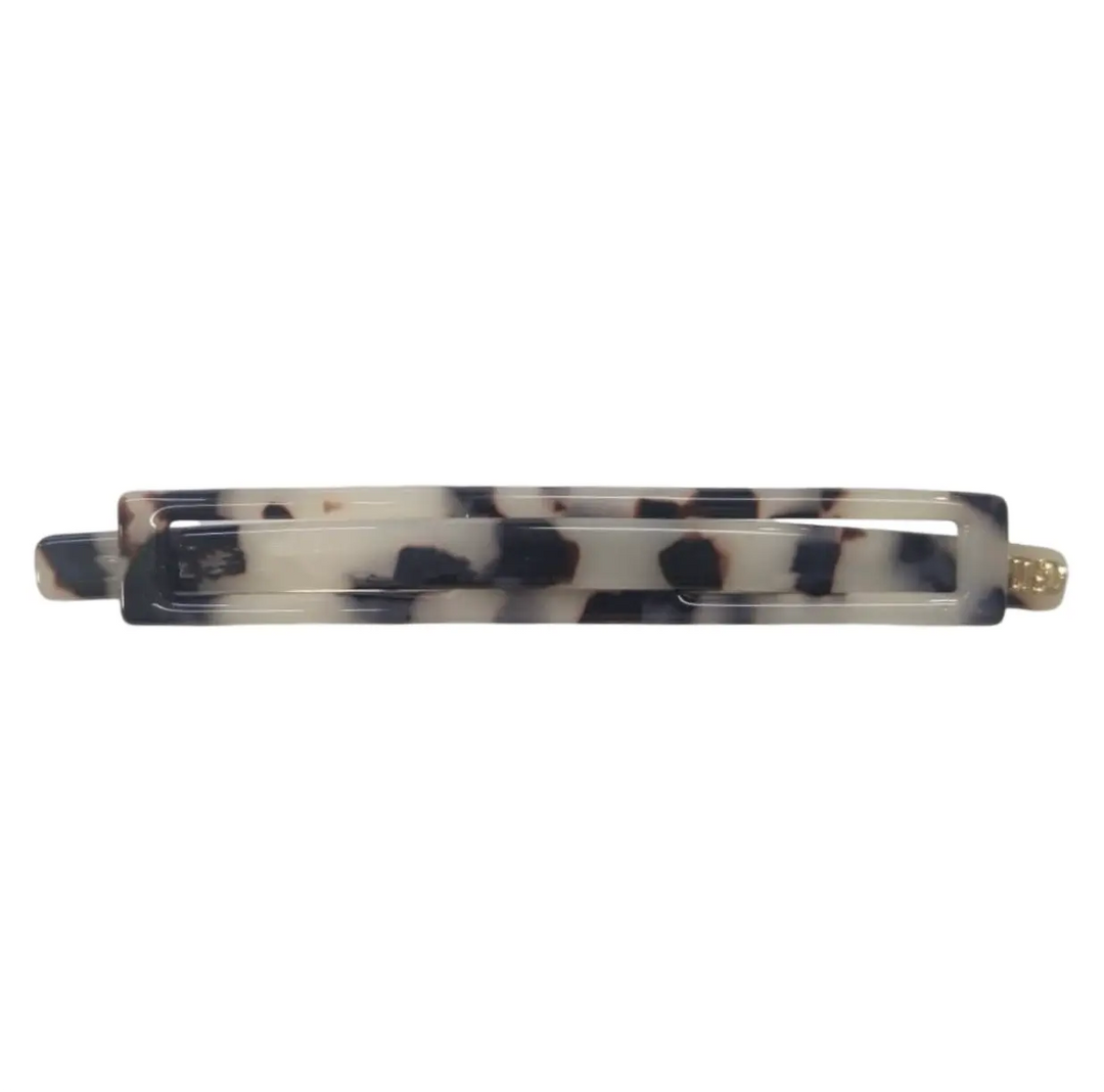 WS Linear Acetate Barrette - Light Turtle