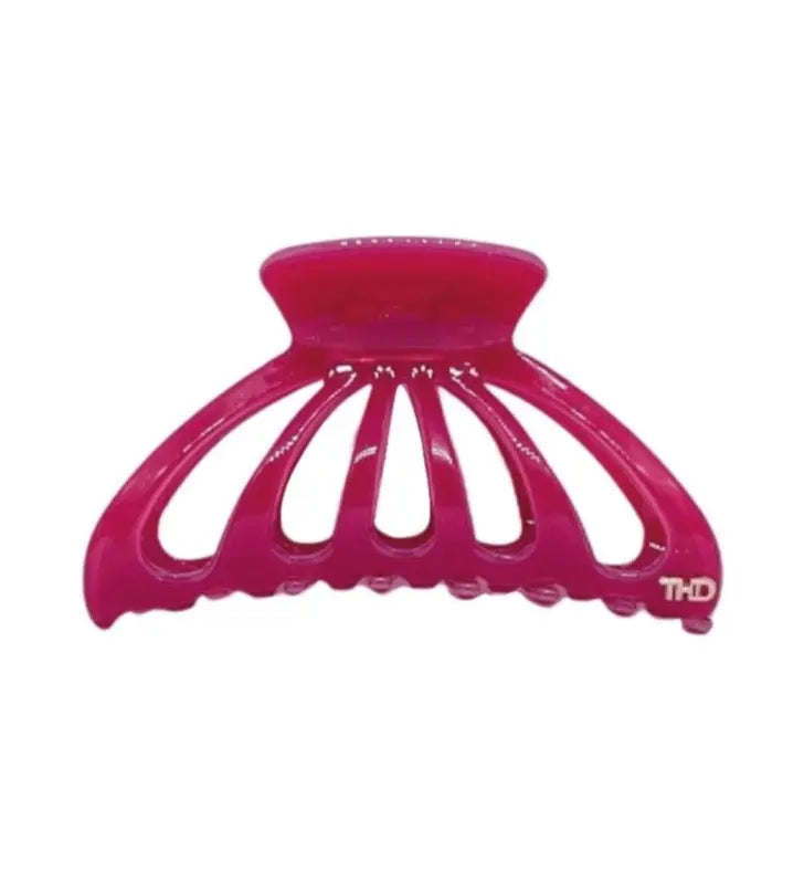 Large Hair claw with Cutouts in Viva Magenta