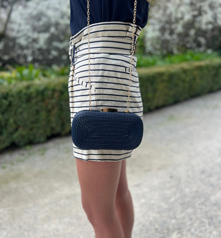 Felicity Coiled Rope Bag Navy