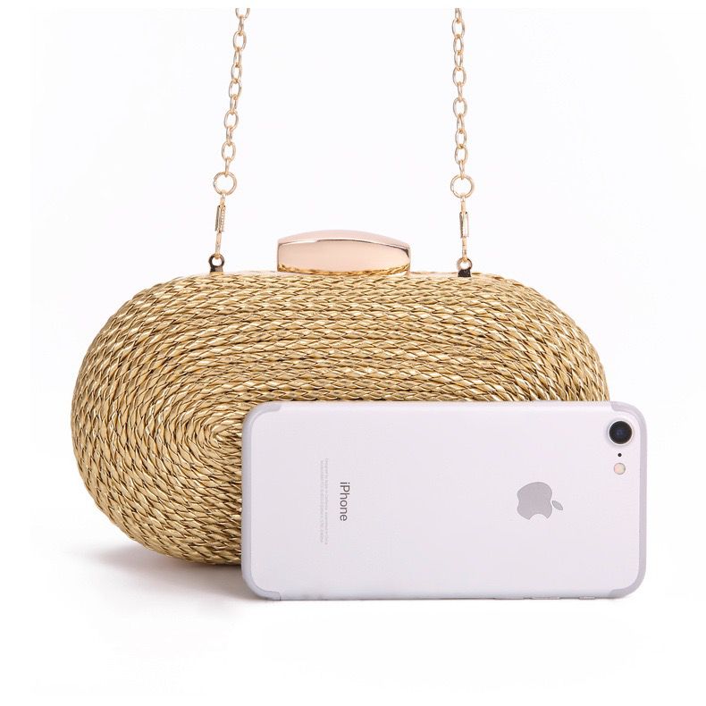 Felicity Coiled Rope Bag Gold