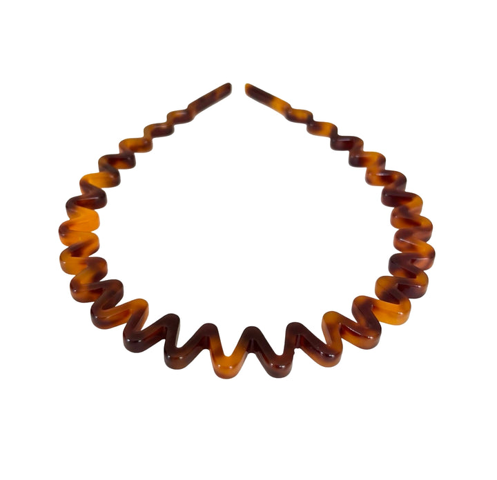 Acetate Wave Headband - Classic Brown Tortoise