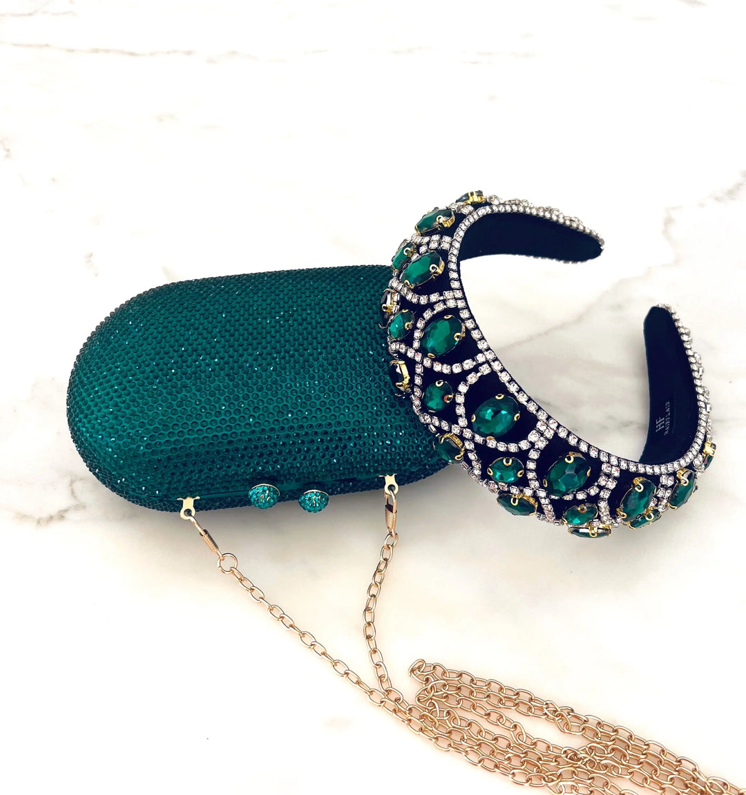 Ella Clutch Hand Bag - Green