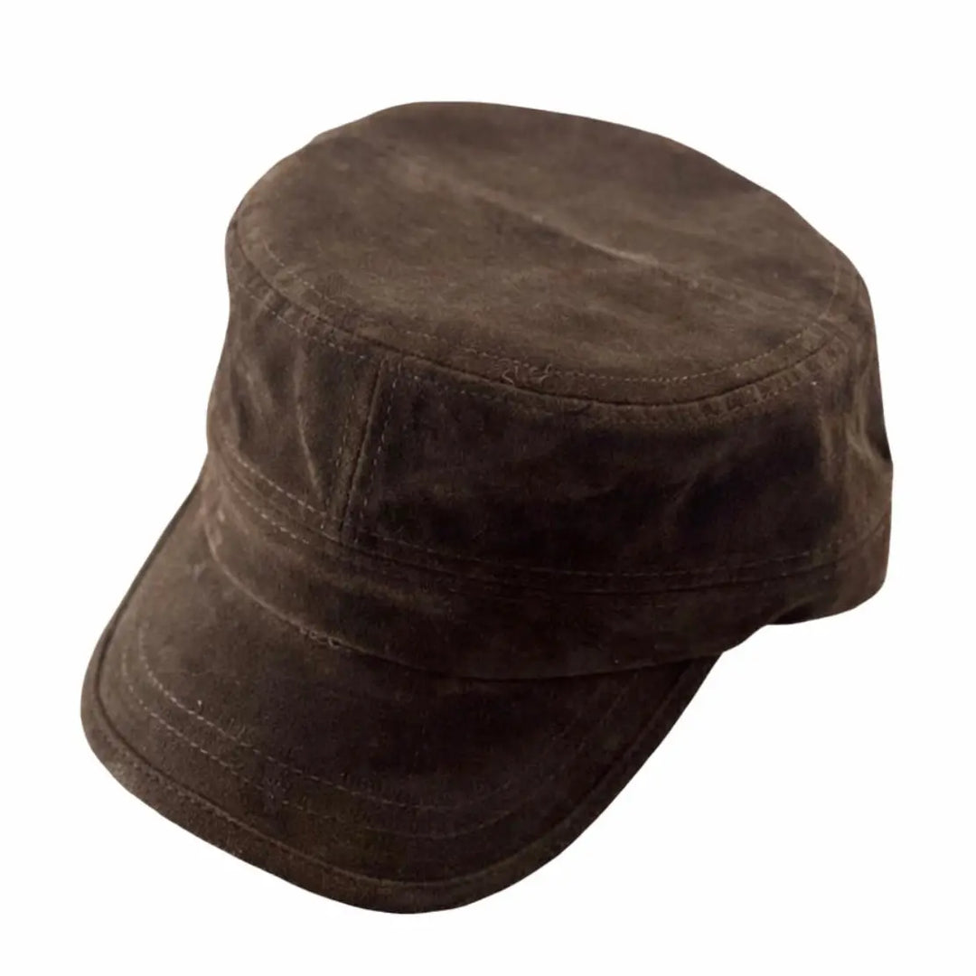 Vegan Suede Cadet Cap M in Chocolate