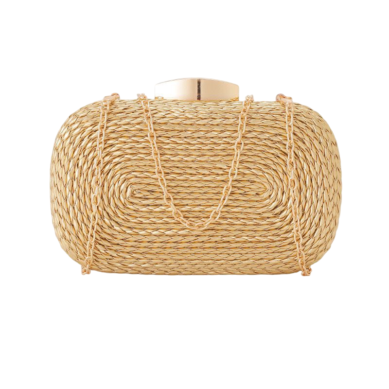 WS Felicity Coiled Rope Bag Gold