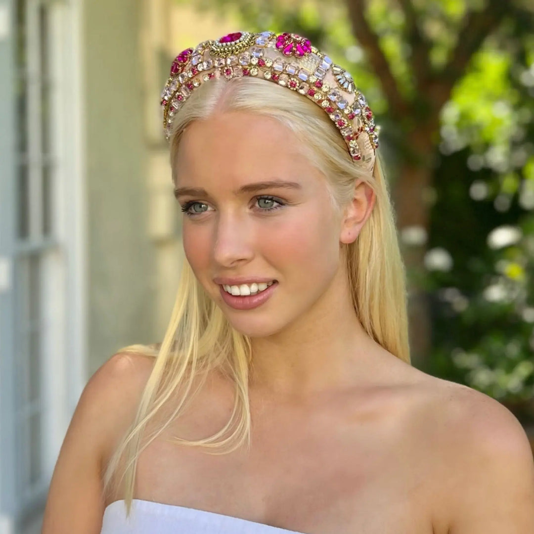 Dianthe Encrusted Statement Headband - Image 2