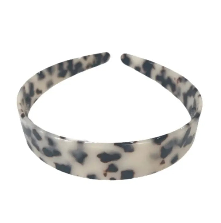 Acetate Headband 2.5cm Wide - Light Turtle
