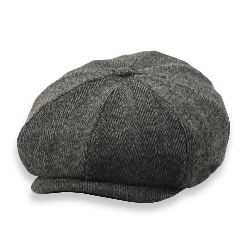 WS Unisex Newsboy Cap - Herringbone