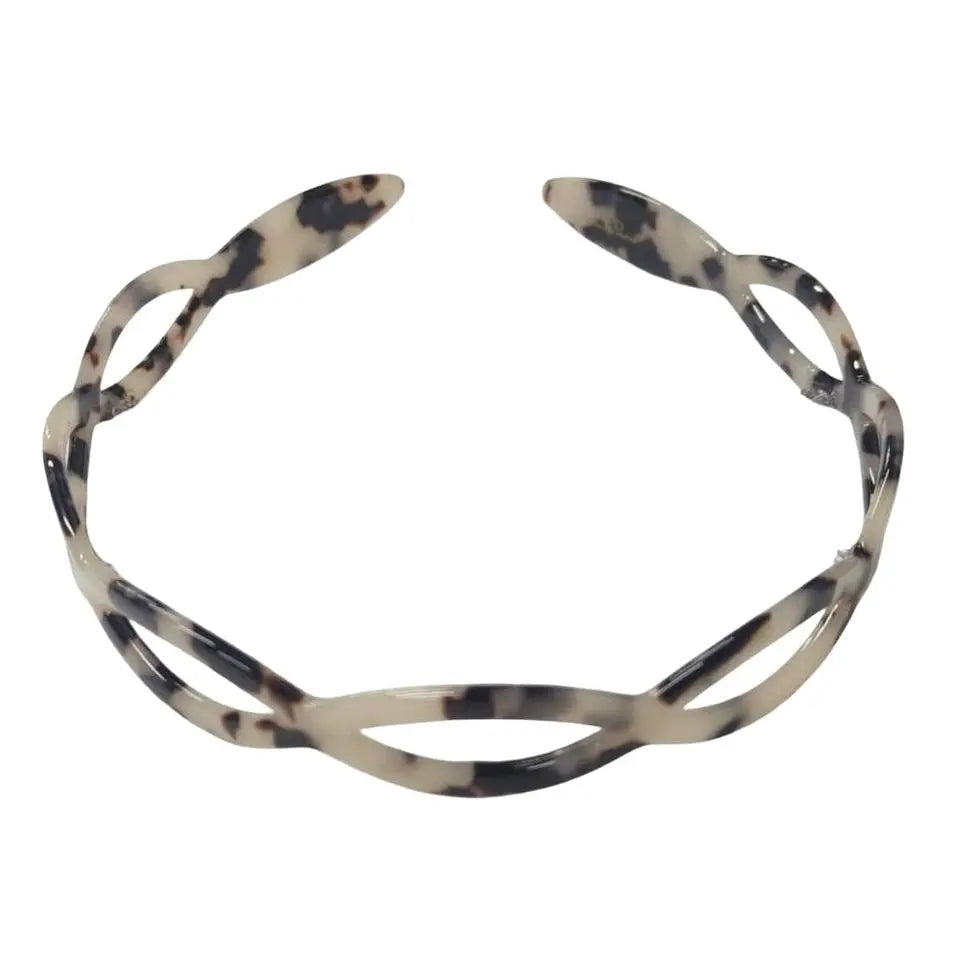 Acetate Ellipse Headband - Light Turtle