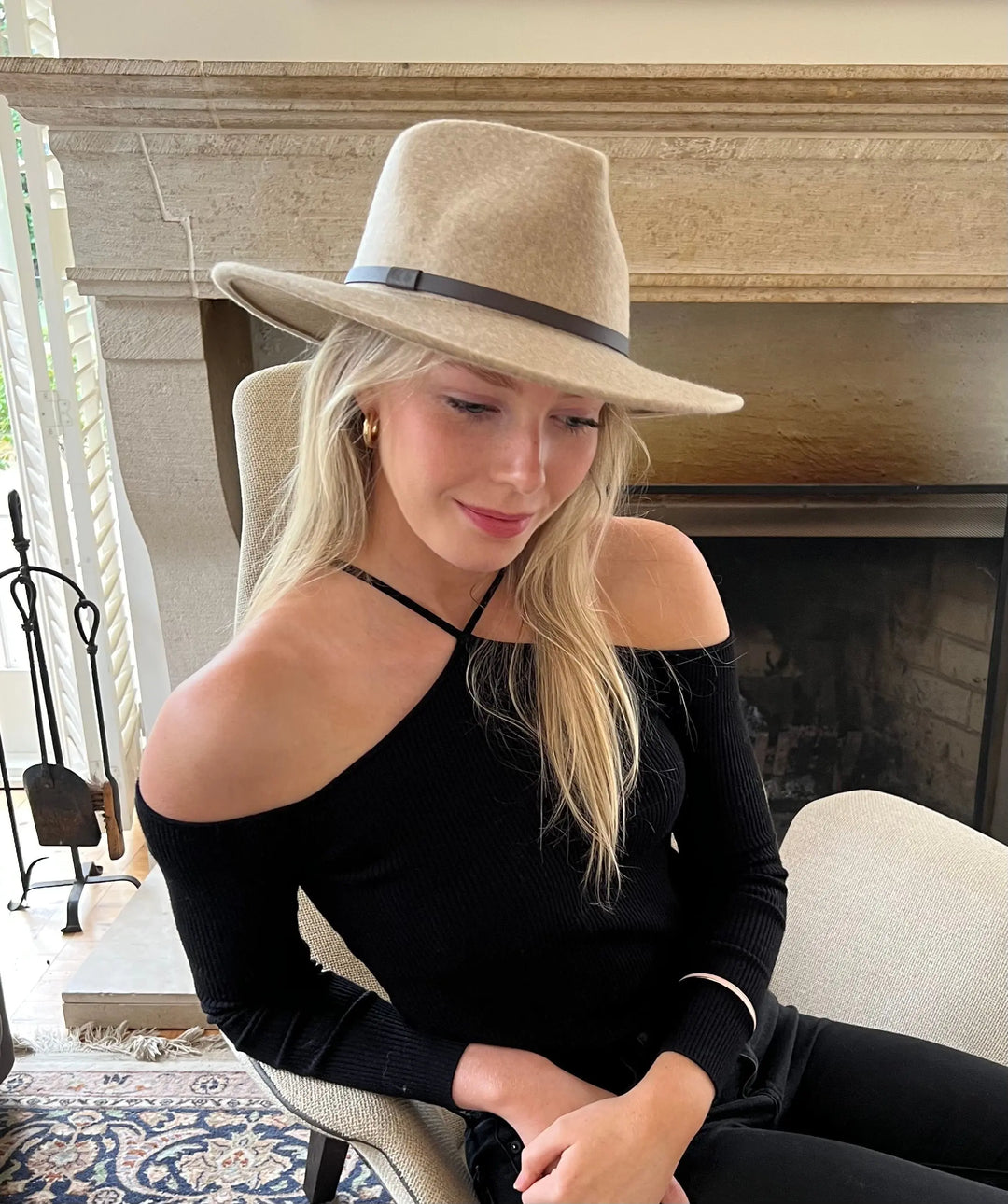 Premium Australian Wool Fedora in Light Brown/Fawn