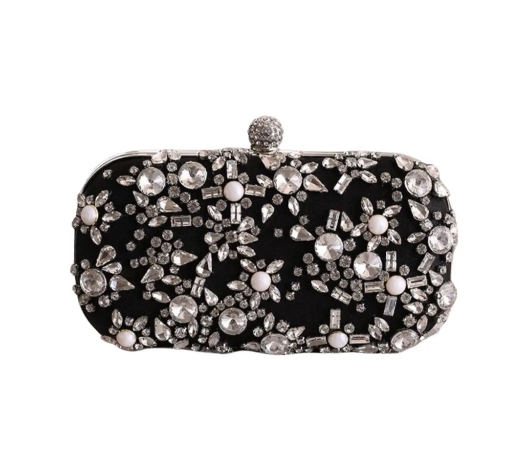 WS Eliza clutch Bag in Black
