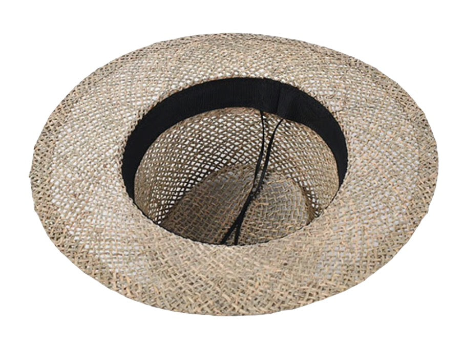 100% Woven Seagrass Boater 7cm brim with Optional Grossgrain Ribbon