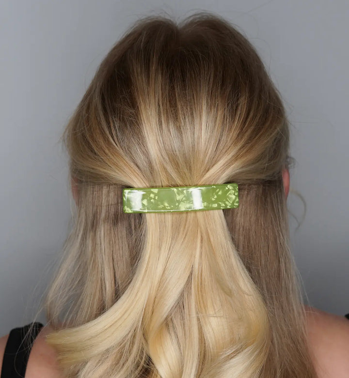WS Acetate Barette Pearl - Green - Image 1