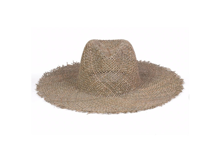 100% Seagrass Fedora Fraye Brim