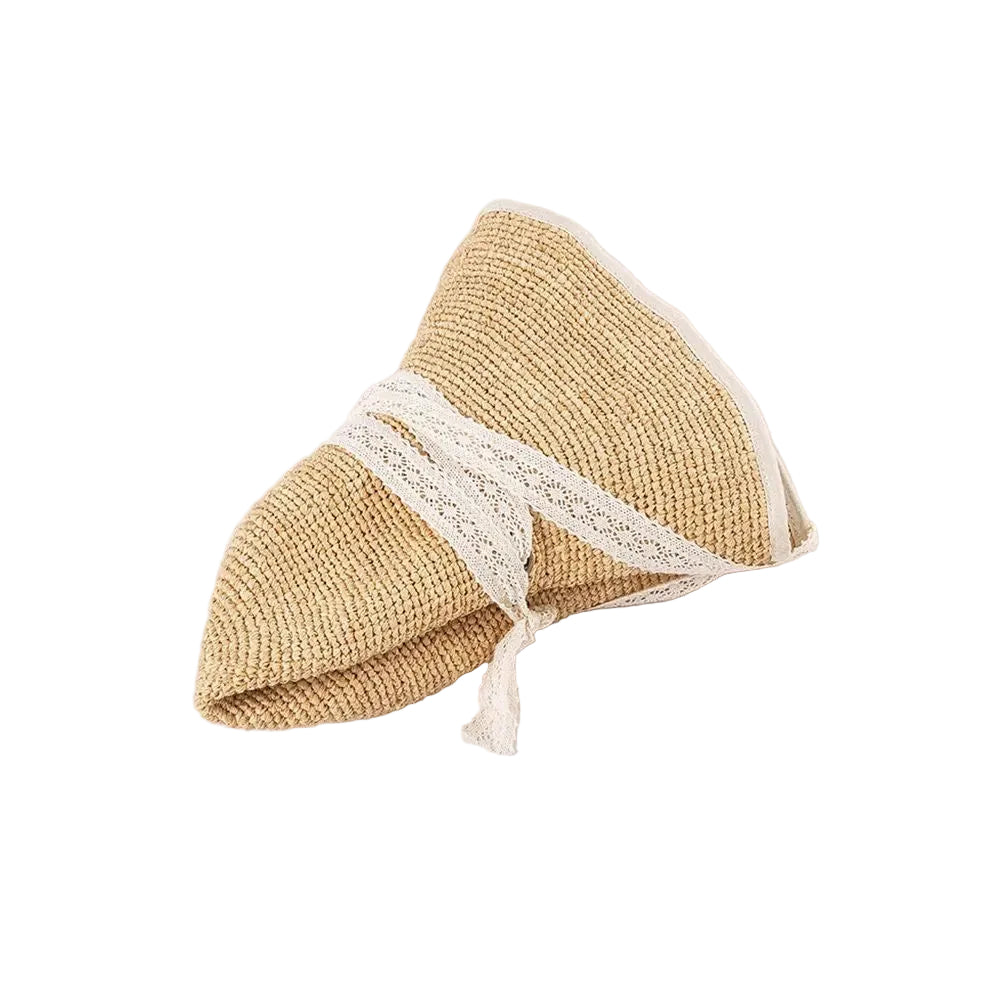 WS Anne Raffia Hat with cream Lace Bow - Hero