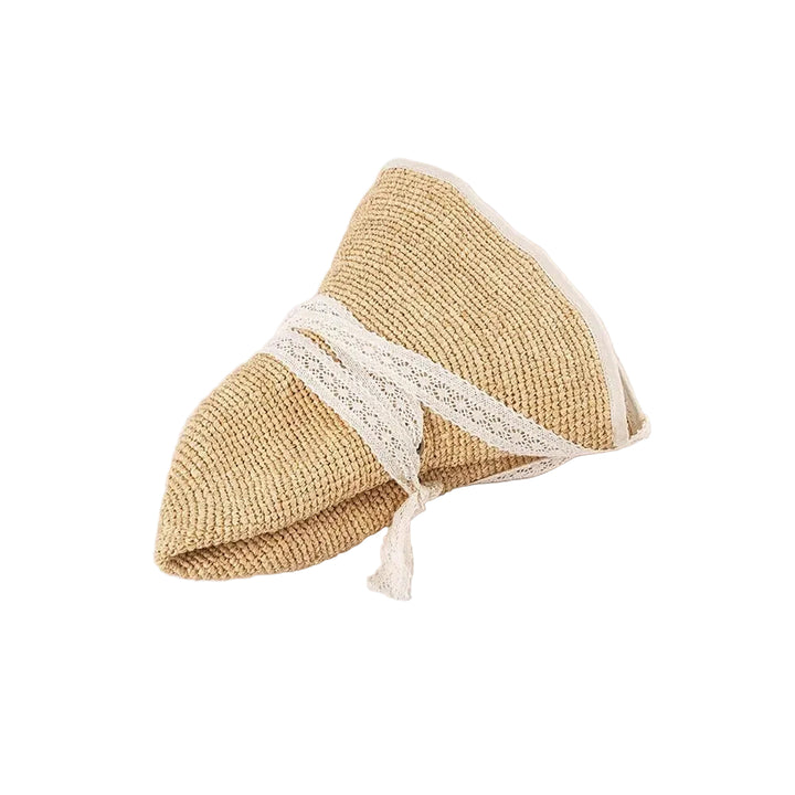 WS Anne Raffia Hat with cream Lace Bow - Hero