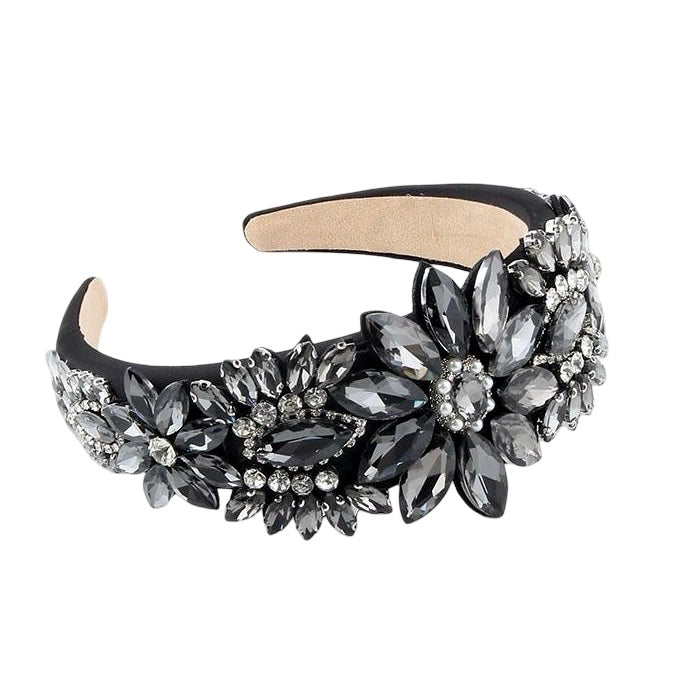 WS Nichola Black encrusted Headband