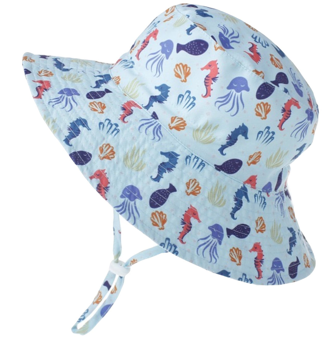 WS - Seahorse Bucket Wide Brim  Toggle -age 3-6 744109225314