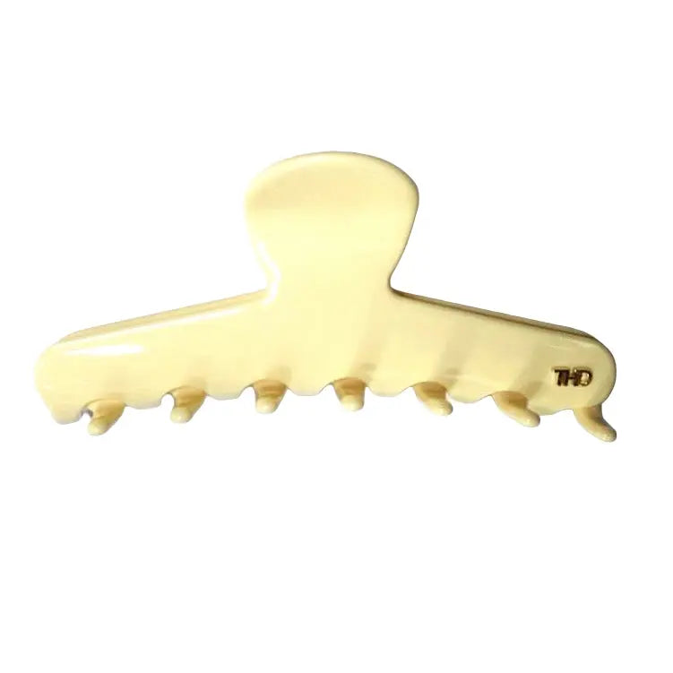 Acetate Hair Claw Line 11.5cm  in Yellow