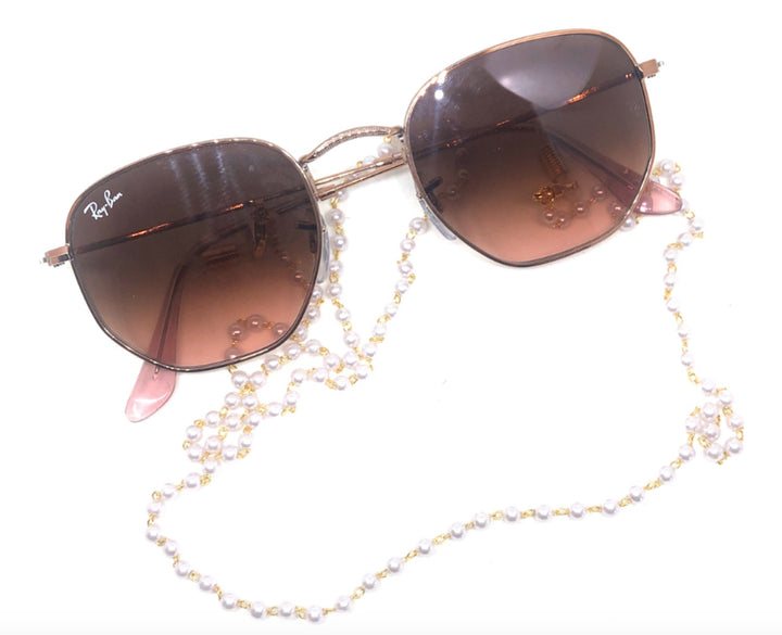 Glasses/ Sunglasses Chain Pearl - gold