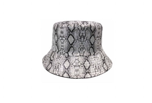 WS - Bucket Hat- Faux Snake skin reversible 746935882778