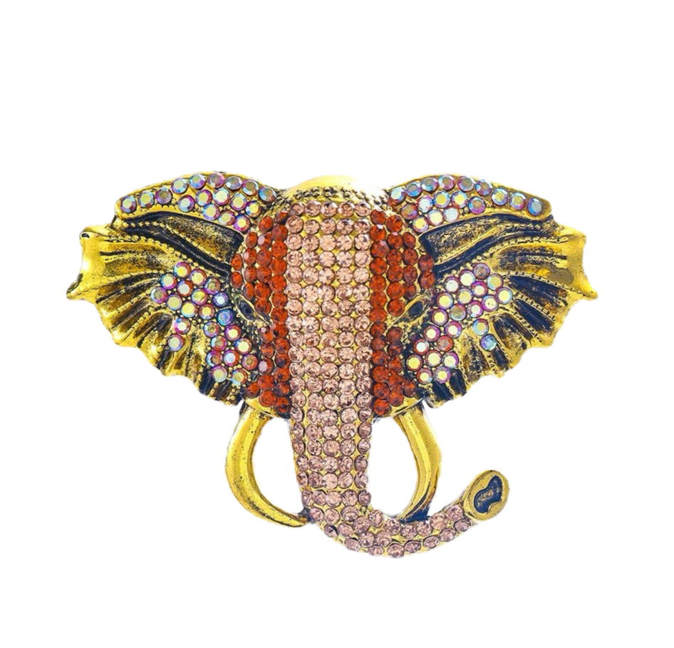 WS Maharani Elephant Brooch - Gold