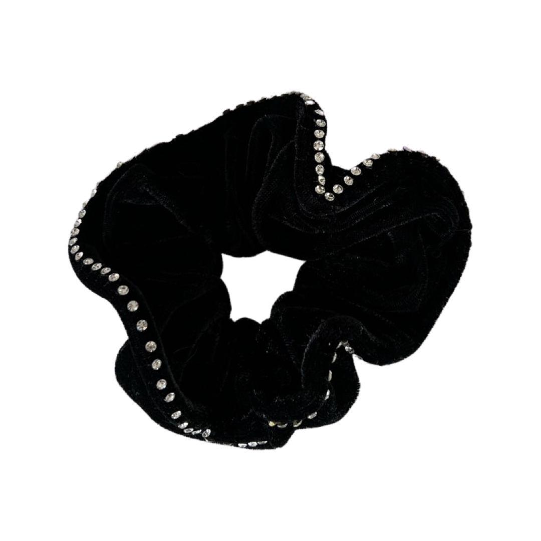 Scrunchies - Velvet Rhinestone Volume