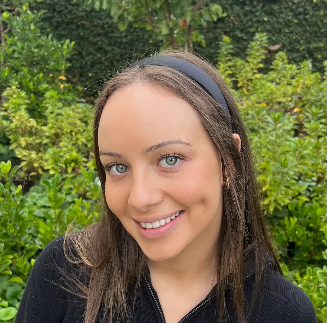 WS - Headband Satin -2.5cm Black 744109225925