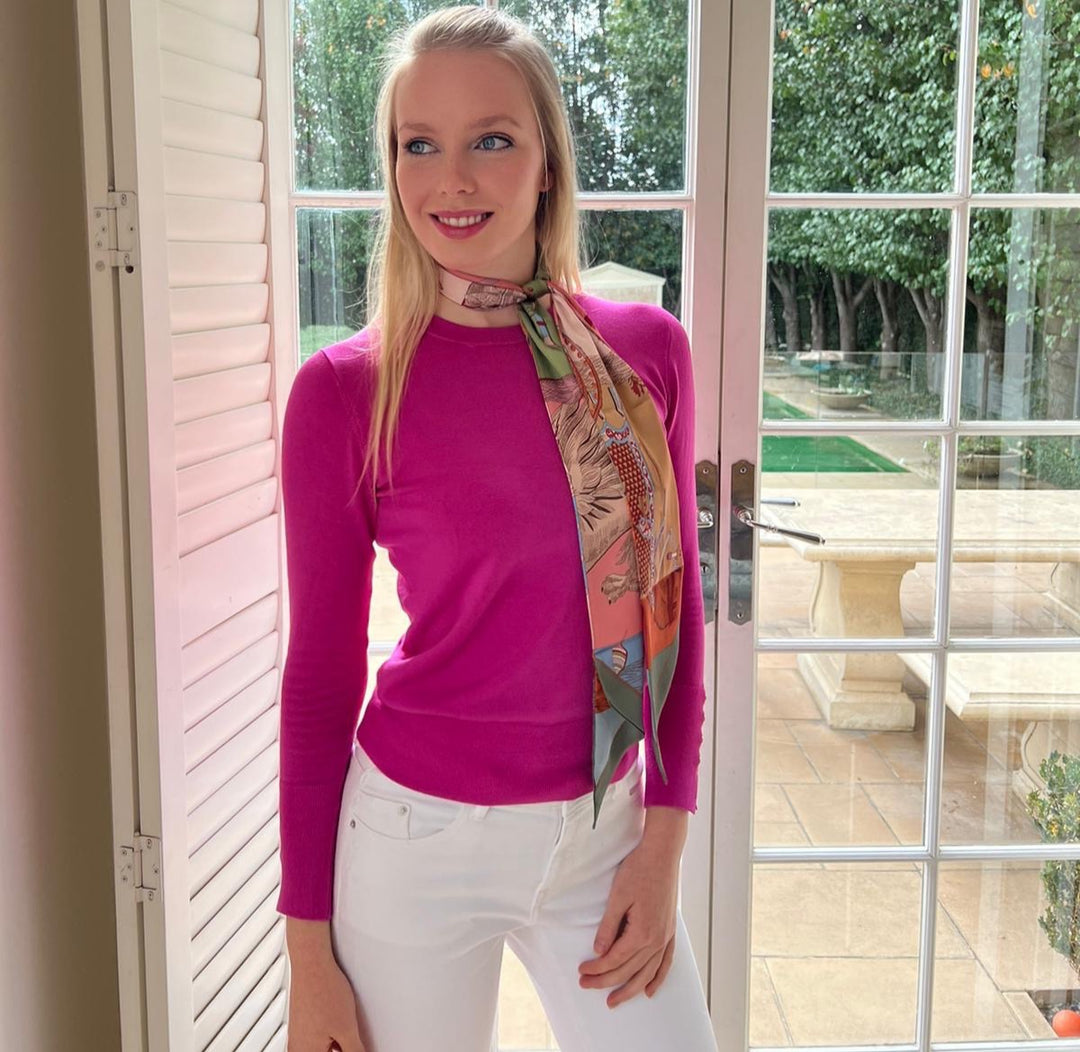 Neckscarf / Hairscarf - Pink Mystique