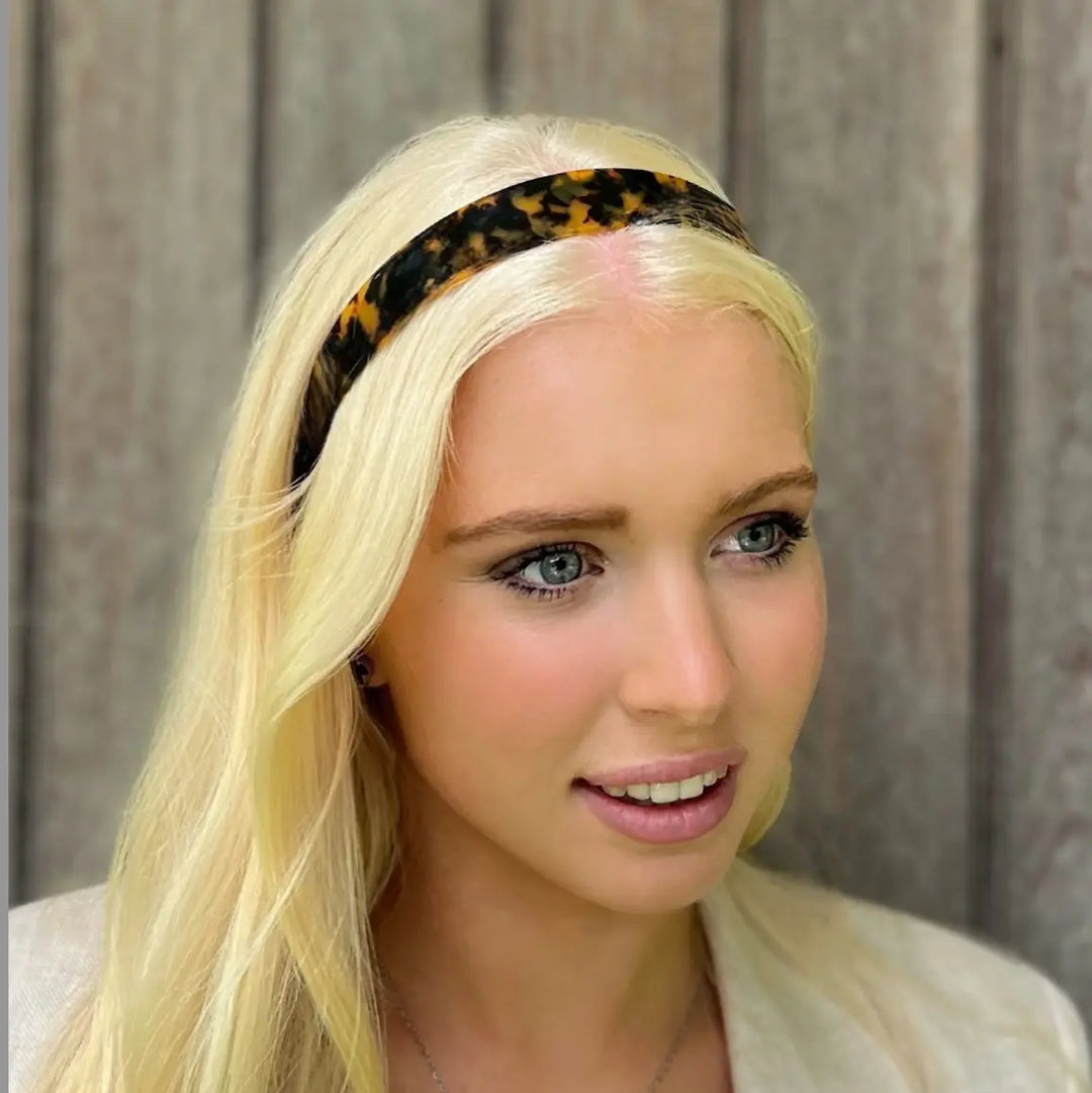 Acetate Headband -2.5cm Wide -Gaia Tortoise