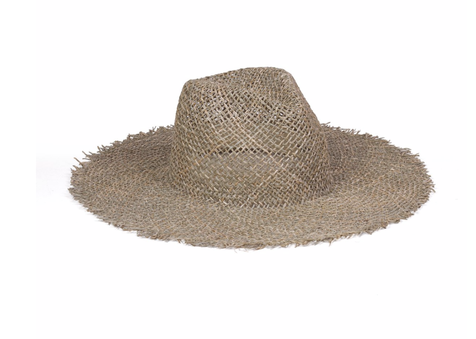 100% Seagrass Fedora Fraye Brim