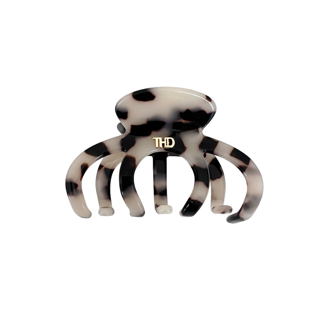 Acetate Octopus Hair Claw 6.8cm in Light Turtle